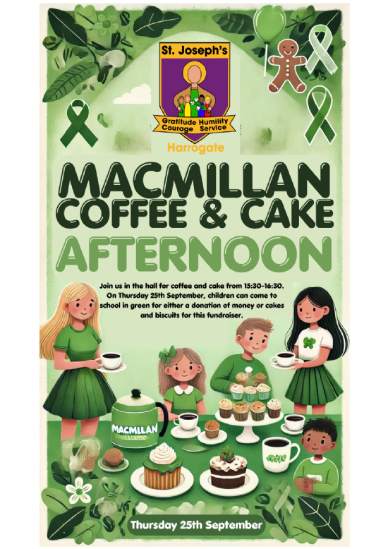Macmillan Coffee and Cake Afternoon 2025